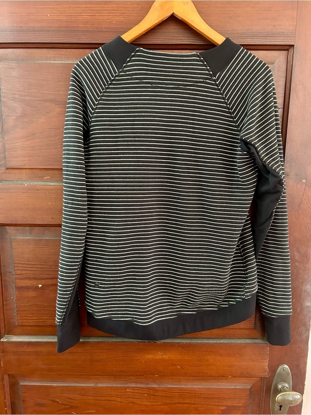 lululemon athletica Fleet Street Pullover - Black & White Stripe - Picture 4 of 10
